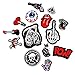 Iron on Patches 15 Pieces Assorted Cool Patches Fabric Embroidered Patches Motif Applique Kit, Perfect Ironed on Jackets, Clothing