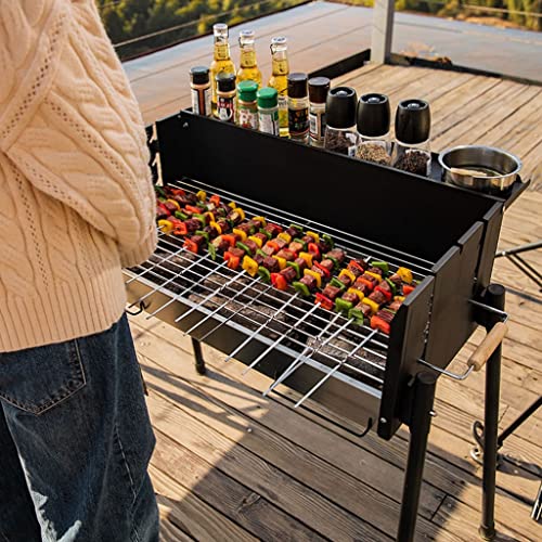 Barbecue extérieur portable XMING avec support poêle à charbon de bois pour cour - 4