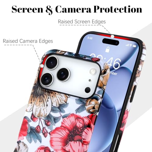 Image of Magnetic for iPhone 17 Pro Case for Women Girl, Floral