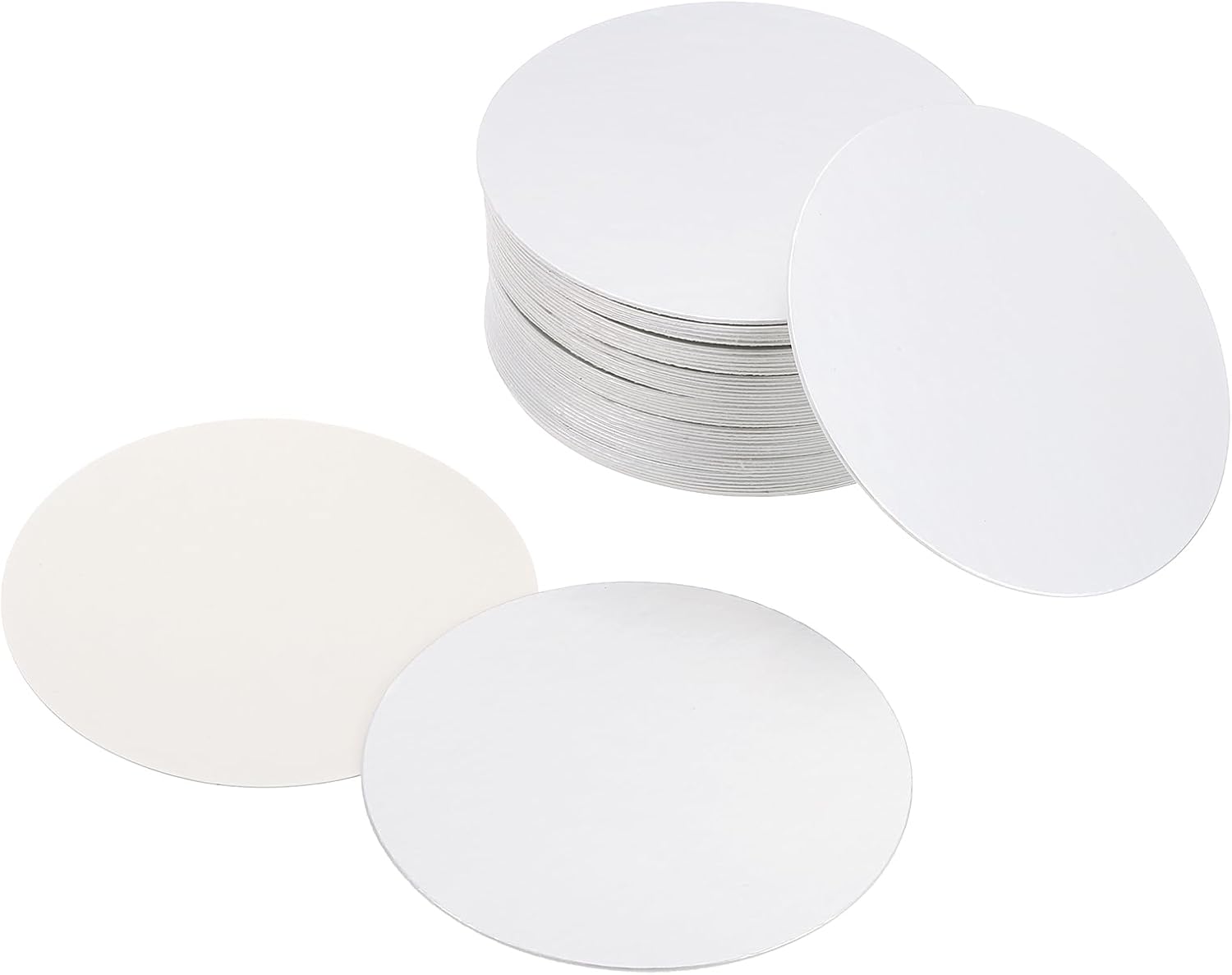 PATIKIL 60mm/2.36" Aluminum Foil Cap Liner, 150 Pack Resistant Tamper Induction Heat Sealer Sealing Liners for PET Plastic Bottle Jar Lid