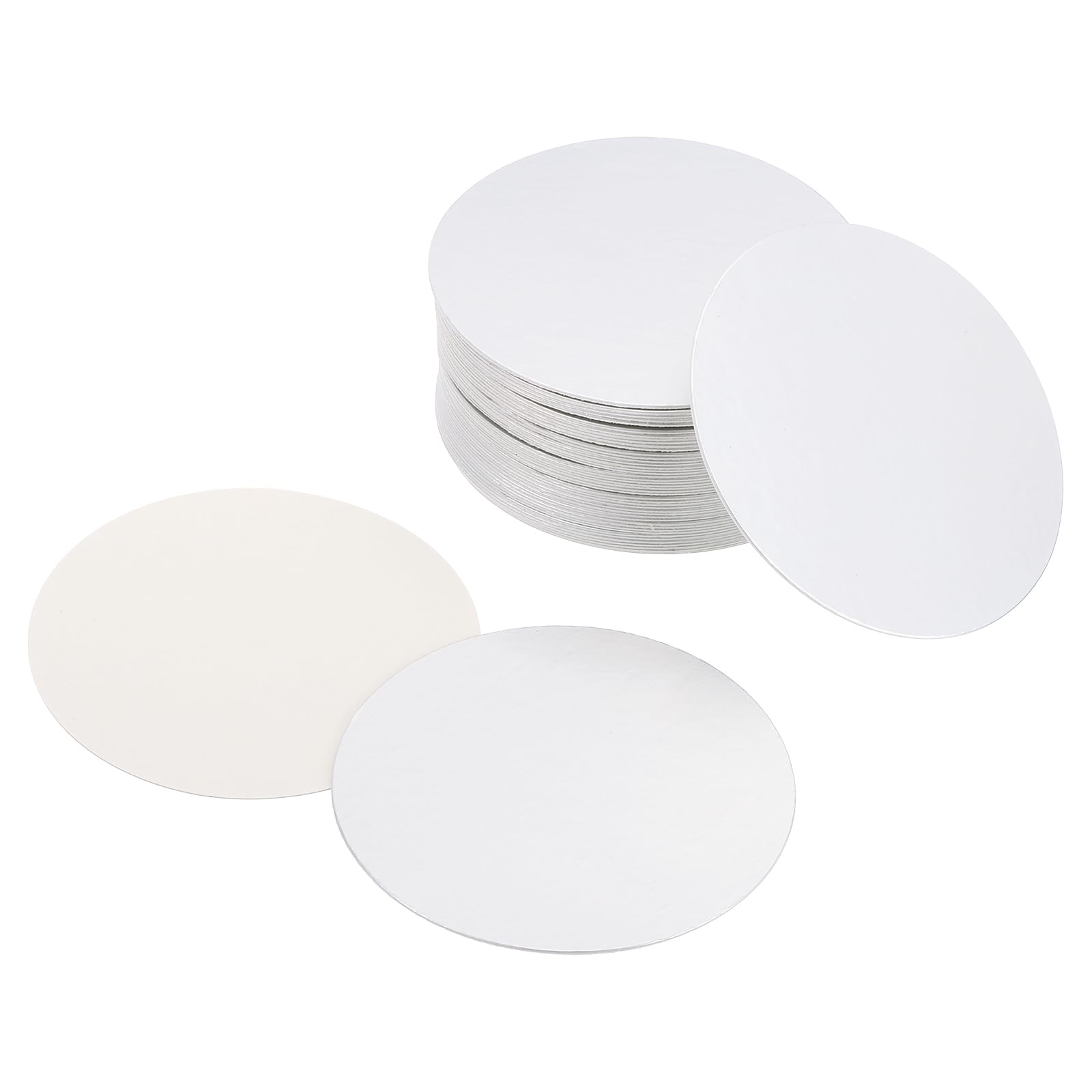 PATIKIL 60mm/2.36" Aluminum Foil Cap Liner, 50 Pack Resistant Tamper Induction Heat Sealer Sealing Liners for PET Plastic Bottle Jar Lid