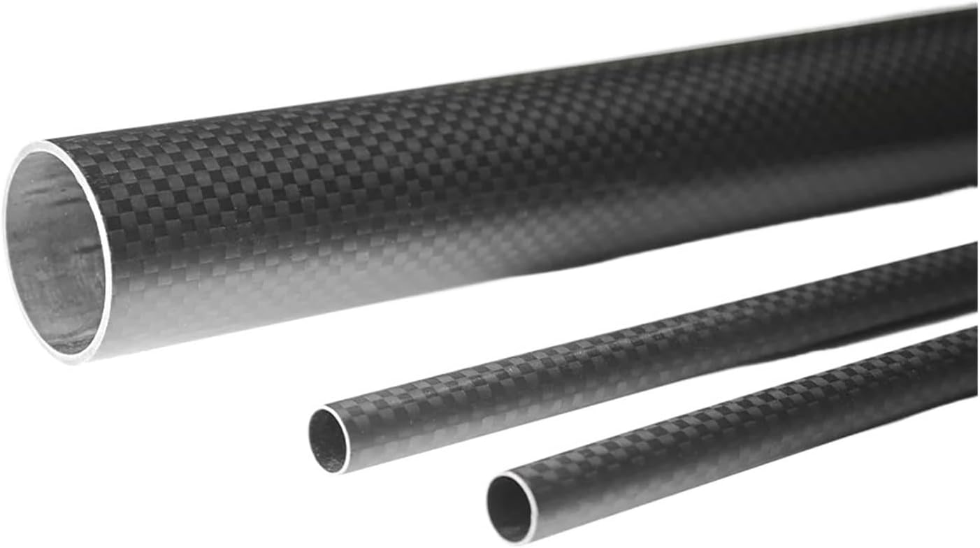 2pcs 3K carbon Fiber Tube Carbon Plain Matte 6 8 10 12 14 15 16 18 20 22 25 28 30mm Length500mm 3K carbon Fiber Tube Carbon Tube(2pcs 16X14X500MM)