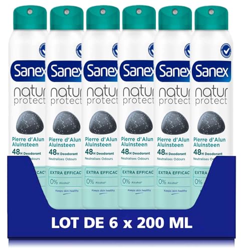 Déodorant spray Sanex Natur Protect pour rester frais et actif pendant 48 heures