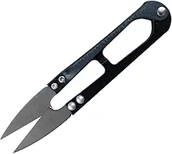 TESOURA DE METAL ARREMATE COLORIDA COSTURA COZINHA PODAR (Preto)