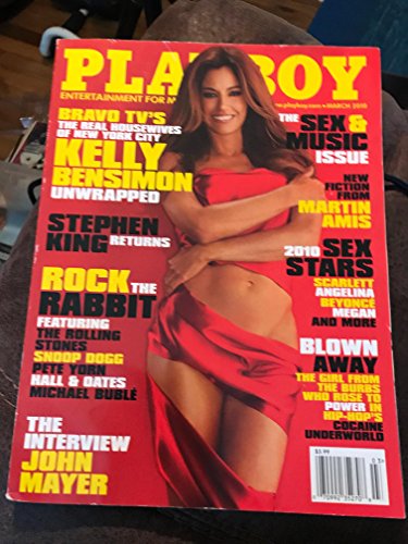 playboy march 2010 magazine kelly bensimon stephen king returns snoop dogg the rolling stones hall and oates michael buble john mayer