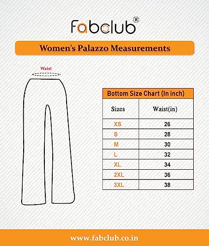 Image of Fabclub Women's Heavy Rayon Solid Plain Palazzo