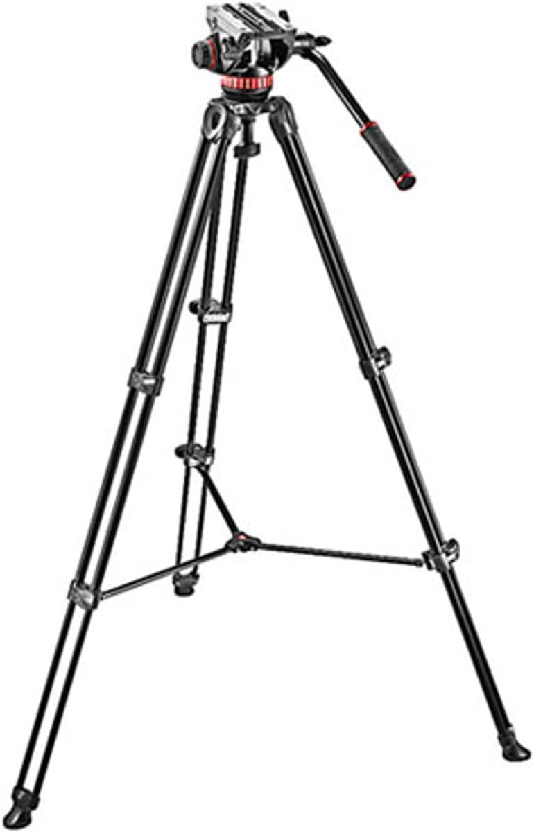 Manfrotto MVK502AM Video Telescoping Twin Leg Kit with 502 Video Head and Carry Bag