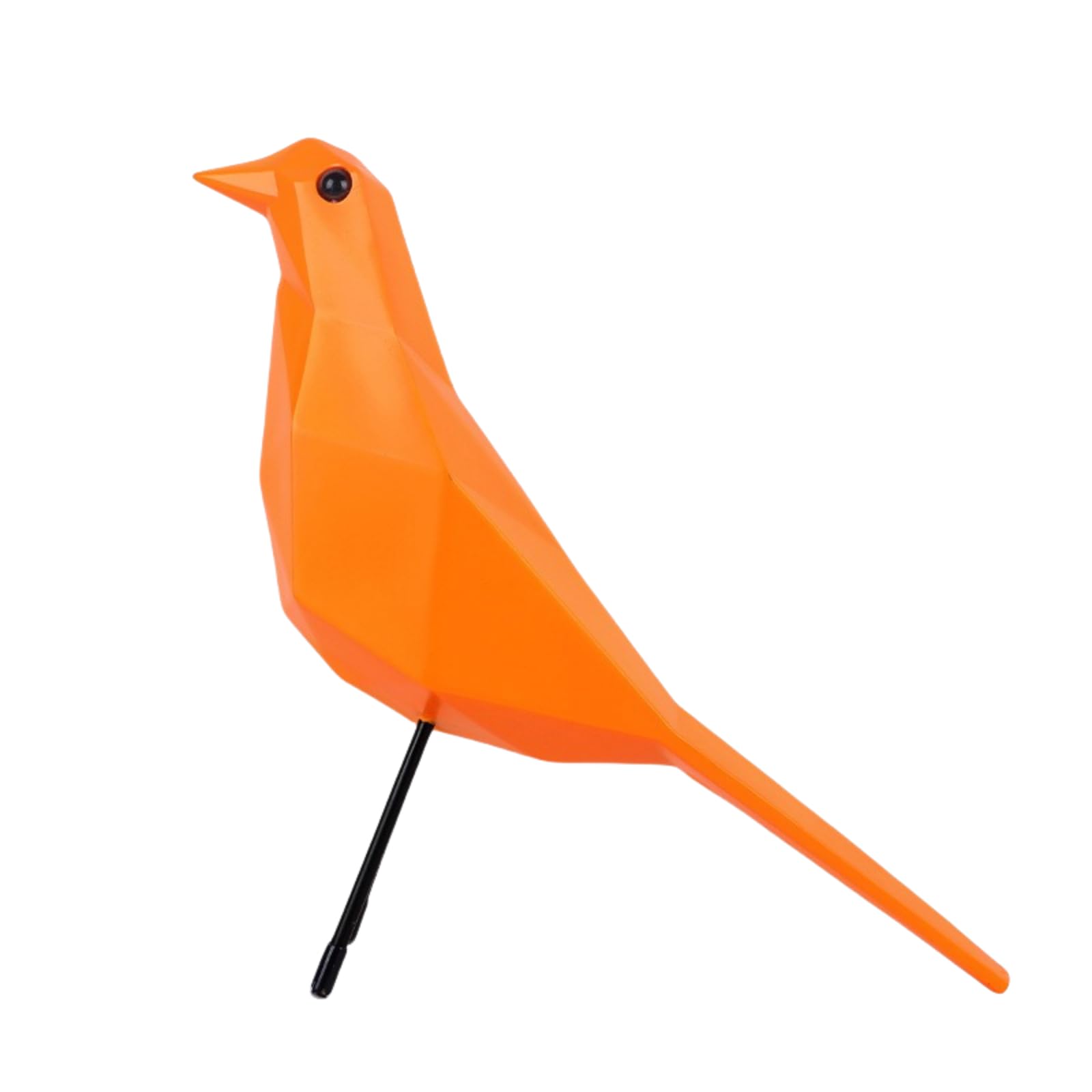 Escultura Adornos De Resina Modernos Nórdicos Geométricos Bird Office Decoración para El Hogar Artesanía - Naranja