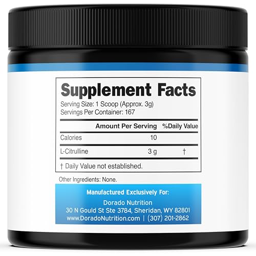 Image of L Citrulline Powder Supplements (3g) Support L Arginine & Nitric Oxide Booster Powder - L-Citruline Supplements For Men & Women - Stamina , Endurance , Performance for Workouts - Vegan & USA Made