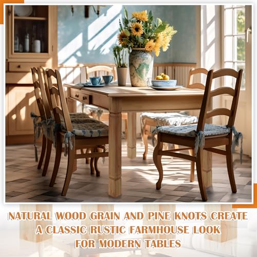 Threehoney 2 Pcs Wooden Farmhouse Table Legs, 35.5" x5'', Raised Panel by Threehoney - Used condition - Image 6
