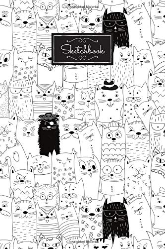 Various Cats Pattern Cover Sketch pad Sketch book For Drawing, Doodling And Sketching | 120 pages | 6x9" | Sketchbook Sketchpad for Kids Teens and ... Fashion, Interior Designers, Illustrators
