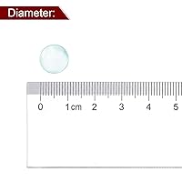 Vista 4 de HARFINGTON 250 cuentas de vidrio para hervir bolas de vidrio de 0.394 pulgadas de soda y cal para mezclar botellas, transparente