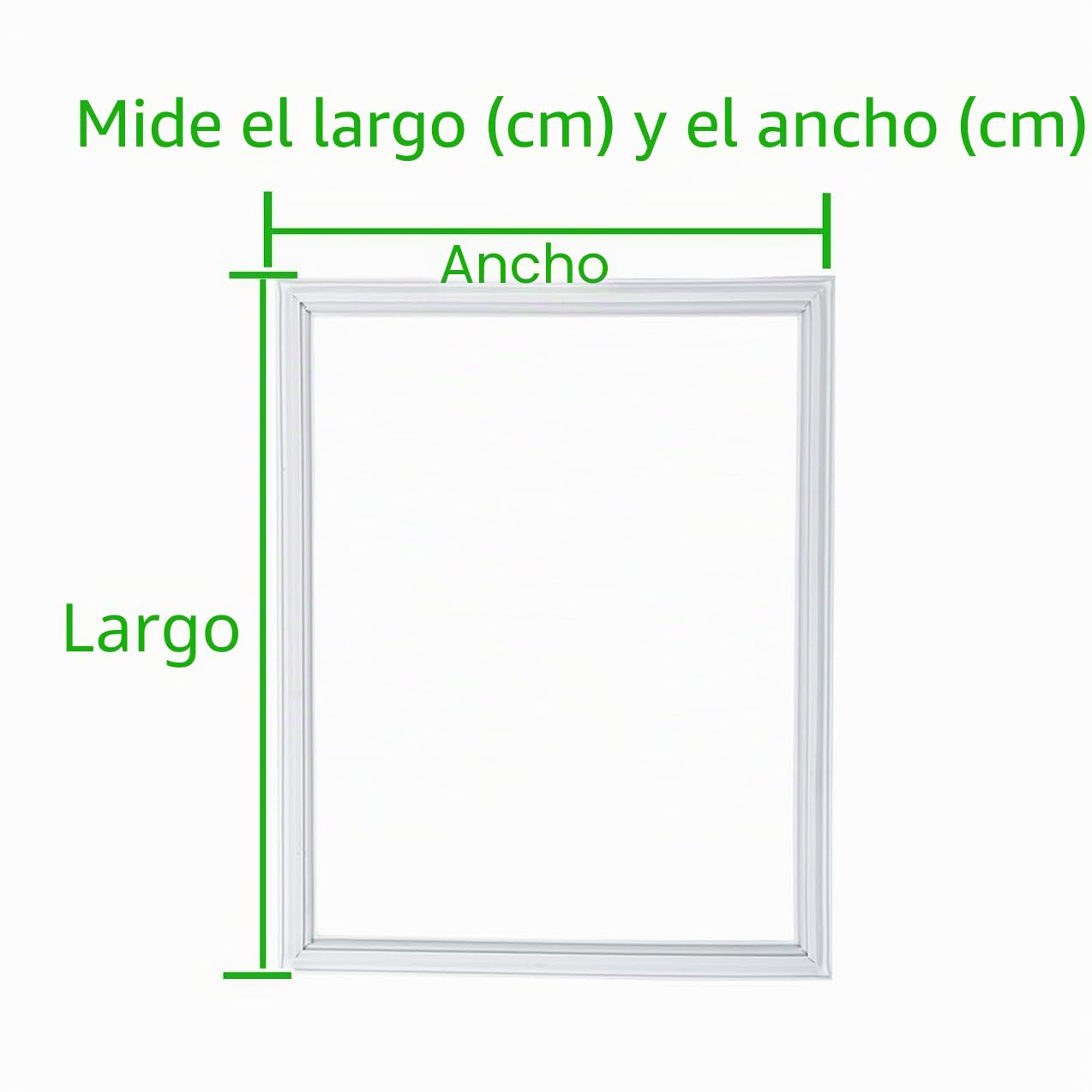 Blanca,Universal Magnética Junta Puerta Frigorifico con Congelador,Sello del Goma para Nevera refrigeración