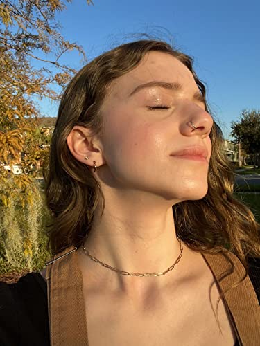 Rose Gold Earrings Small Hoop Earrings For Women Girls 18K Rose Gold Plated 925 Sterling Silver Mini Huggie Earring 12Mm #TOP5