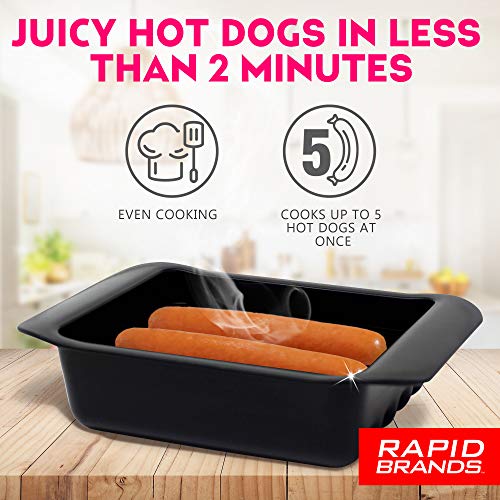 Rapid Hot Dog Cooker | Microwave Hot Dogs in 2 Minutes | Perfect for Dorm, Small Kitchen, or Office | Dishwasher-Safe, Microwaveable, & BPA-Free - Thumbnail 2