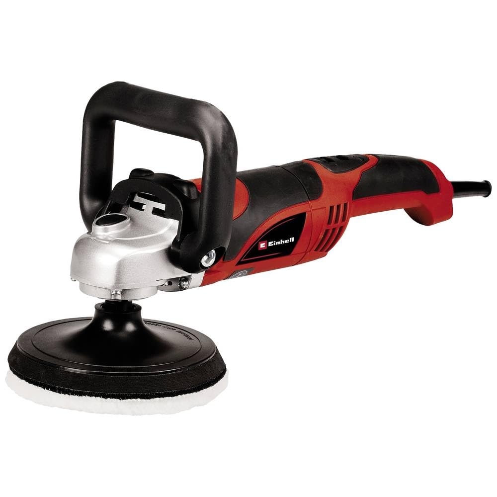 Einhell Polisaj ve Zımpara Makinesi CC-PO 1100/150 E (1.100 W, 150 mm polisaj tabanı, aksesuarlar için cırt cırt bağlantı, köpük başlıklar, zımpara kağıtları, sentetik cila başlığı dahil) - 2093275
