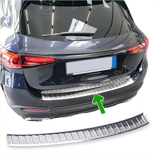 MODIFYCAR Protezione paraurti posteriore adatta per Mercedes GLC | X254 | dal 2022 + in acciaio inox cromato protezione bordi paraurti
