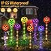 Set of 8 Halloween Pumpkin Pathway Lights Outdoor, Pumpkin Lights for Halloween Outdoor Porch Yard Decorations