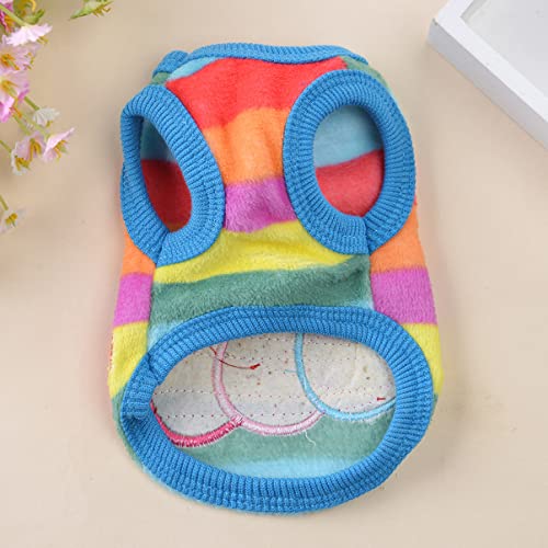 2Pcs Vest T Caterpillar Dog Animals Chihuahua Small Xxs Rabbit T- Shirt Cartoon Flannel Pet French Puppy Ferret Bunny For Warm Size - Outfit Shirt, Clothes Dogs Fleece #TOP7