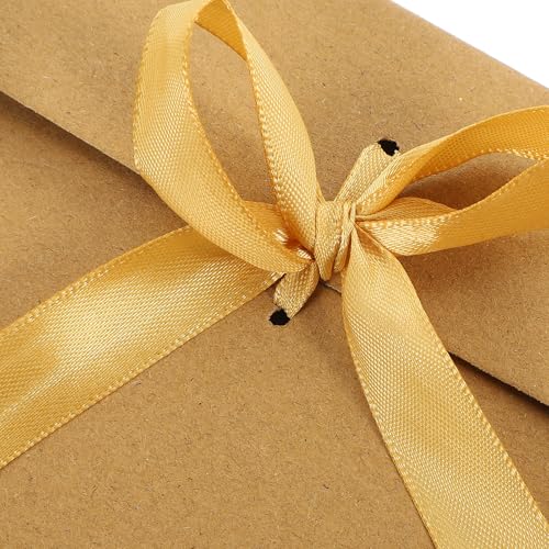 Sobres de papel kraft vintage con cinta de protección premium para tarjetas de oficina 6