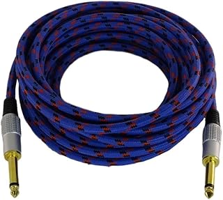 Cabo Guitarra P10 X P10 5M Cbgu0006 Azul Têxtil Storm, Storm, Cbgu0006