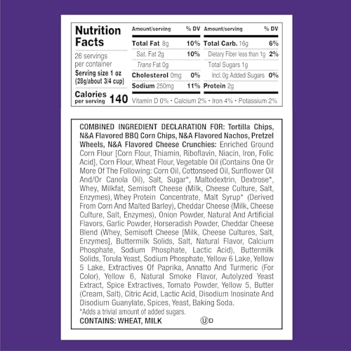 Utz Party Mix - 26 Ounce Barrel - Tasty Snack Mix Includes Corn/Nacho Tortill...