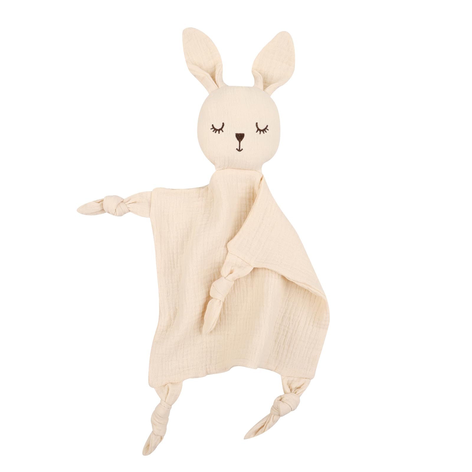 CRFFZ Lovely Sleep Doll Toy Infants Baby Teething Bib Appease Towel Security Blanket Cotton Burp Cloth Shower Gift Soothing Cartoon Kids Pacify Toy Soother Appease Drooling Bib