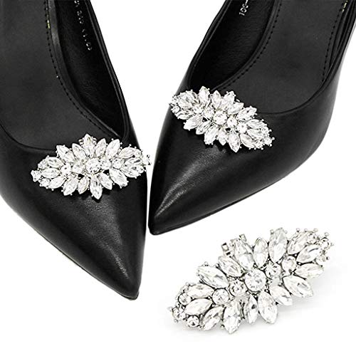 BINGHONG3 Pince à chaussures DIY Strass Décoration Femmes Talons hauts Sac Robe Chapeau Accessoires Mariage Mode Boucle Clips Élégant