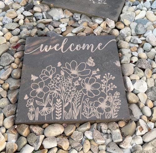 Plantillas de flores grandes para pintar paredes exteriores y manualidades florales en tela 8