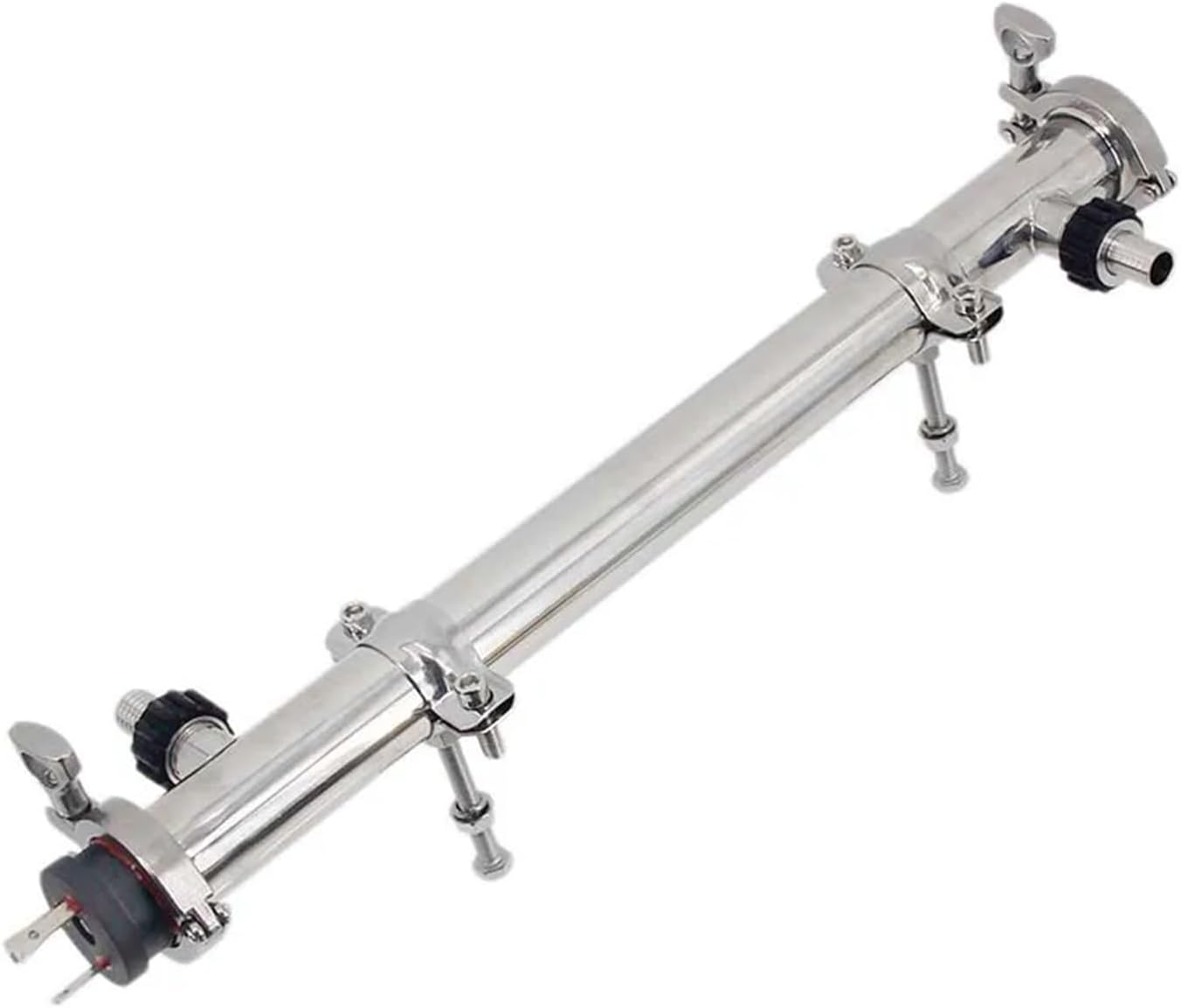 Home Brewing 1.5 Inch Tri Clamp Rims Tube with 5/8" Hose Barb Homebrew Constant Mash Temperature Step Mashing Mash Out Stainless Steel 304 Brewing Accessories(120v 1650w)