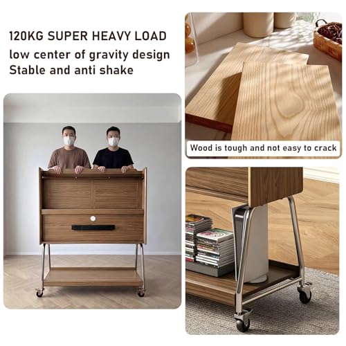 Soporte móvil para TV de 40-65 pulgadas con ruedas y estantes miniatura 5