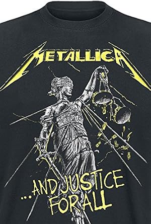 Metallica Unisex Adult And Justice For All Tracks Back Print T-Shirt