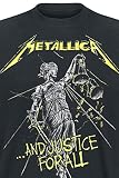 Metallica ... and Justice for All - Tracklista męska koszulka czarna Band-Merch, zespoły, czarny, L