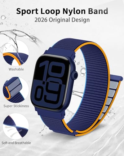 EOMTAM Nylon Loop Sport Apple Watch Band (38mm-49mm, Various Colors) - image 5