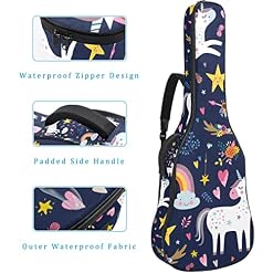 Housse de transport étanche pour guitare avec bandoulière réglable – Marbre noir et blanc, Multicolore 10., 42.9×16.9×4… - Les Beatles, Paul McCartney, John Lennon, RIngo Starr, George Harrison Housse de transport étanche pour guitare avec bandoulière réglable - Marbre noir et blanc, Multicolore 10., 42.9x16.9x4… – Image 4
