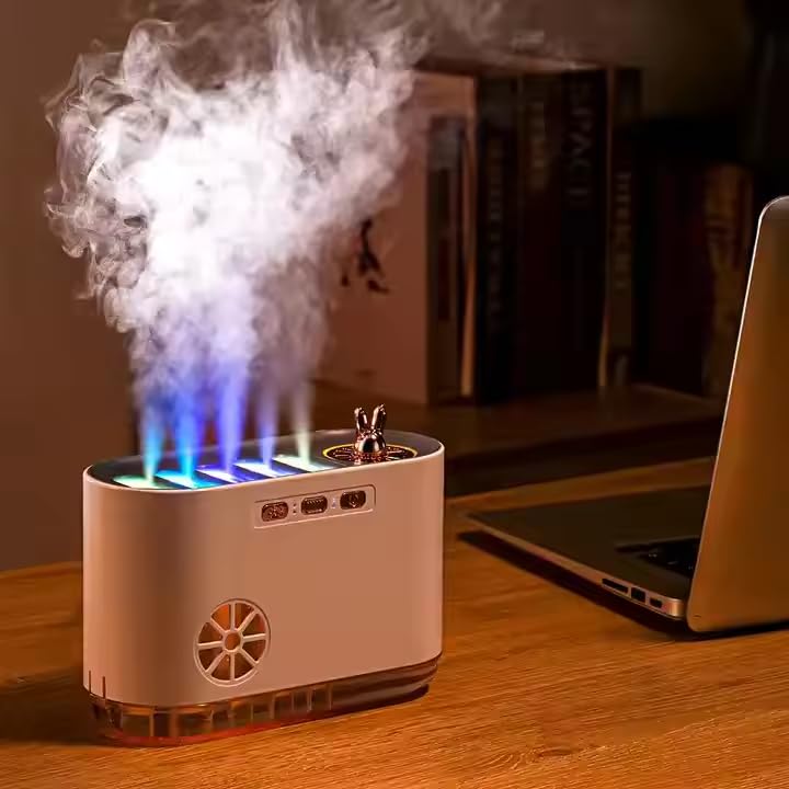 Qawachh Dynamic Sound Pickup Aromatherapy Humidifier Essential Oil Mute Fog Volume USB Aroma Diffusers for Office Home