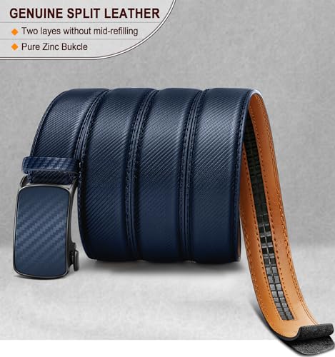 Image of BULLIANT Men's Ratchet Belt Nontrimmable-Click Belt Adjustable for Men Gift Lightweight 1 3 /8 inch