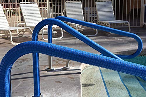 Koolgrips Comfort Cover 10 Foot Neoprene Zippered Hand Grip Rail Slip Cover Sleeve For In Ground And Above Ground Swimming Pools, 1 Cover, Royal Blue #TOP1