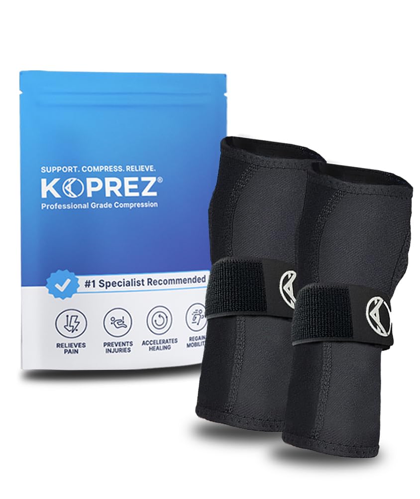 Koprez Wrist Sleep Splint for Carpal Tunnel 2 Packs Wrist Brace with Metal Support Plate for Night Pain