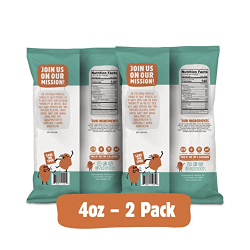 Spudsy Cheezy Cheddar Sweet Potato Puffs | Vegan Gluten Free Cheezies | Plant-Based, Allergen-Free, Non-GMO Kosher, Superfood Snack | 2 Pack, 4 oz Bags - Thumbnail 3