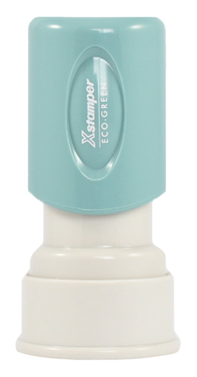 Tampon en caoutchouc Xstamper 11418 Entered gravé laser premium 1.5cm