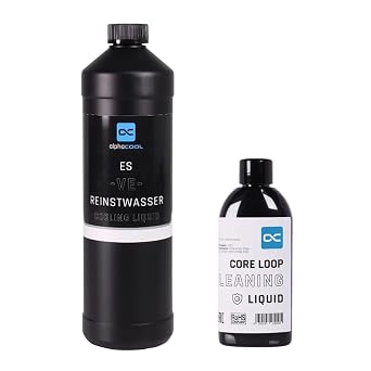 Alpha Cool ES VE Ultrapure Water 1000ml and Core Loop Cleaner 100ml Bundle