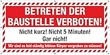PVC Werbebanner Banner Plane Betreten der Baustelle verboten Tote Körper