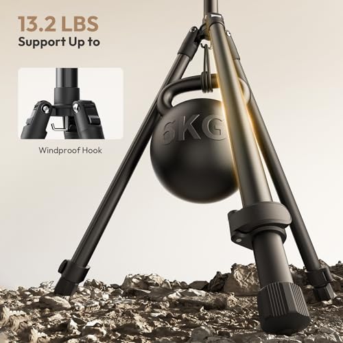 Image of ULANZI T270 Light Stand - 8.8FT /270cm Adjustable Photography Light Stand Tripod, Aluminum Portable Studio Lighting Stand for Softbox, LED Video Light, Reflector, Strobe, Photo Video Photography