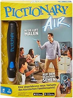 Mattel Games GJG14  gra rysunkowa w języku niemieckim z aplikacją, gra rodzinna i imprezowa dla wieczorów w grze od 8 lat
