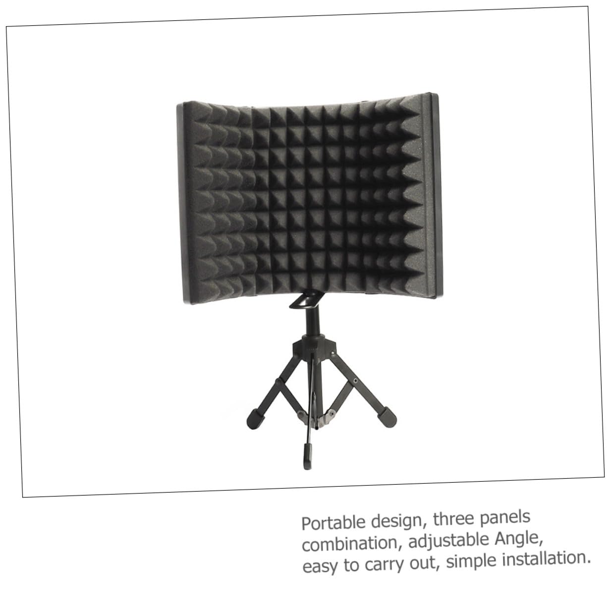 UPKOCH 1set Microfono Con Parabrezza Isolante e Supporto Da Tavolo Completo Per Registrazione Professionale e Canto Ambienti Vari Riduzione Rumore Multistrato Design Robusto Per