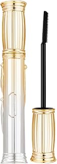 Black Mascara with Comb Brush, Waterproof, Long-Lasting Hold, Smudge-Proof and No Clumping, Volumizing, Lengthening, Gift