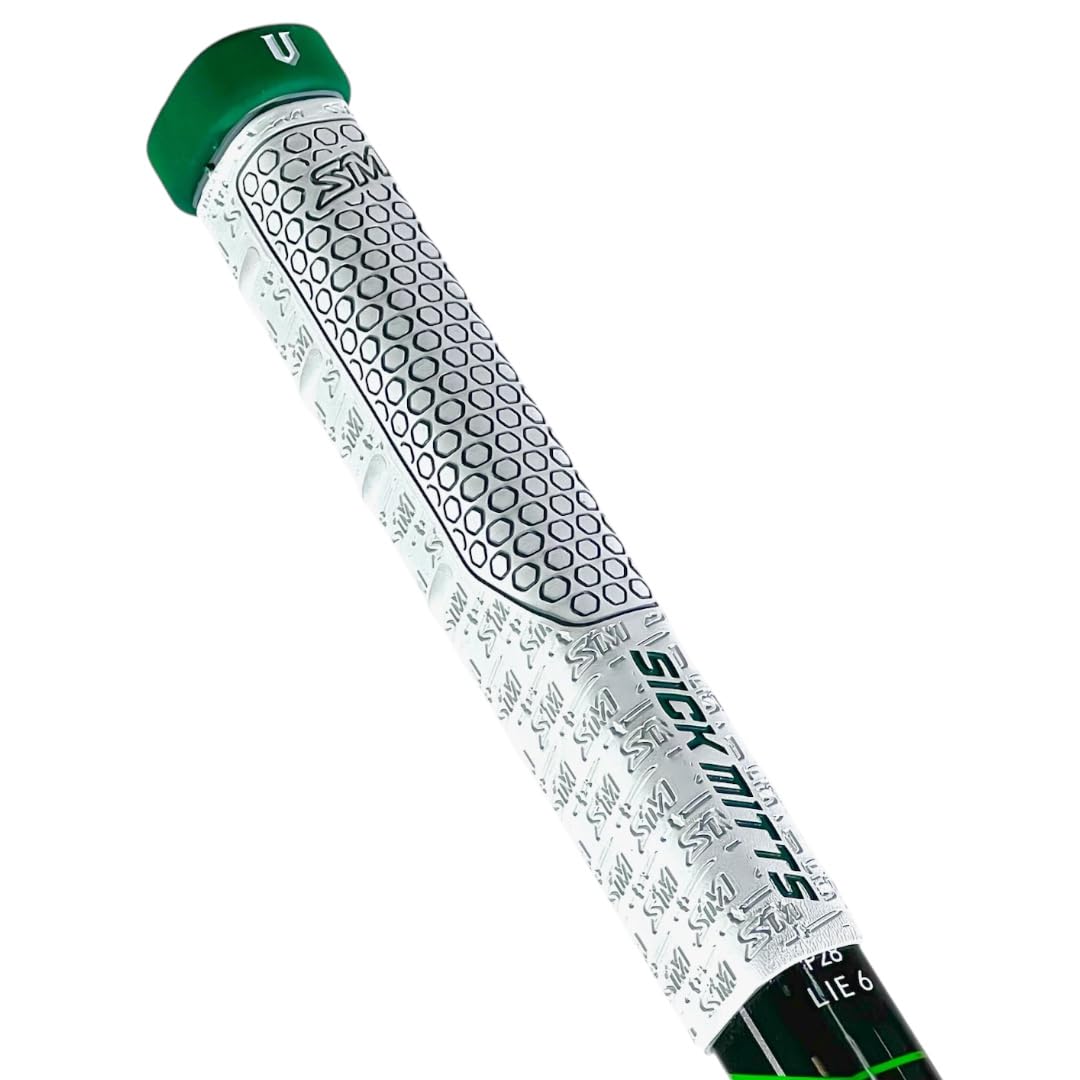 V Grip White Base Ice Hockey Grip - Enhance Your Game with This Durable and Comfortable Hockey Gear and Accessories. Five to Choose Your Favorite Hockey Team Colors White Green