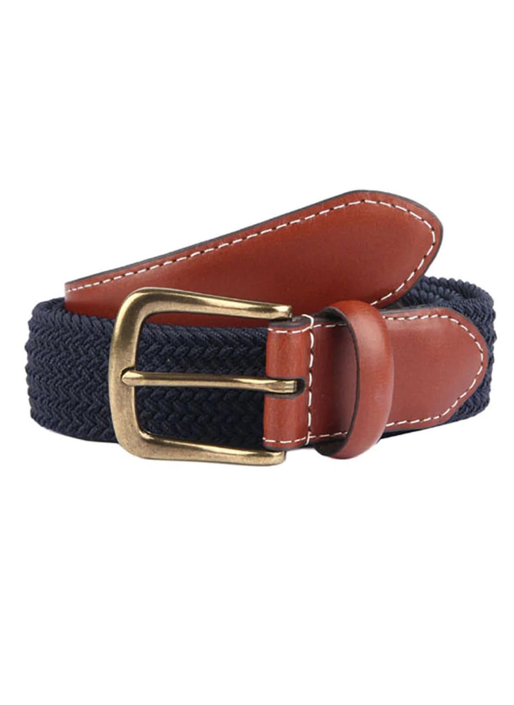 Dents Men’s Stretch Elastic Webbing Belt NAVY S