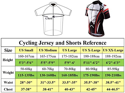 sponeed Cycling Jersey Short Sleeve Men MTB Bike Clothing Road Bicycle Shorts Padded - Image 5